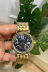 Cartier Gold Çelik Kordon Erkek Saat | S539