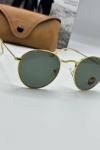 Rayban Round Unisex Gold-Siyah Güneş Gözlüğü  G1096