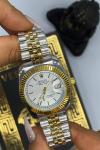 Rolex Gold Gümüş Unisex Saat  S401